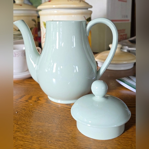 Spode Flemish Green Coffee POT Mid-Century Modern 1950's BEAUTIFUL - Picture 2 of 6